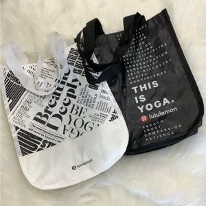 Pair of Lululemon Reusable Shopping Bags